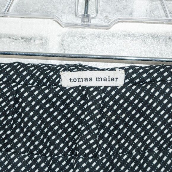 Tomas Maier Elastic waist Easy Pants in Black white square size 6 - Picture 2 of 10